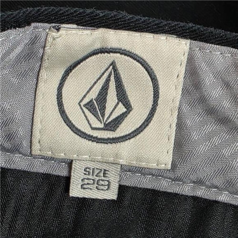 Volcom Men's Shorts Size 29 Black Frickin Modern Stretch Short 4 Pockets Zip - Picture 6 of 7